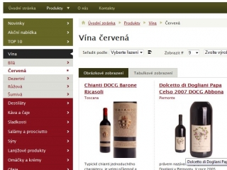 winemarket - e-shop - výpis produktů