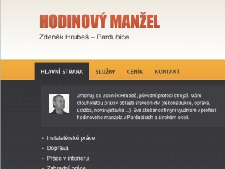 hodinový manžel Pardubice - úvodní stránka
